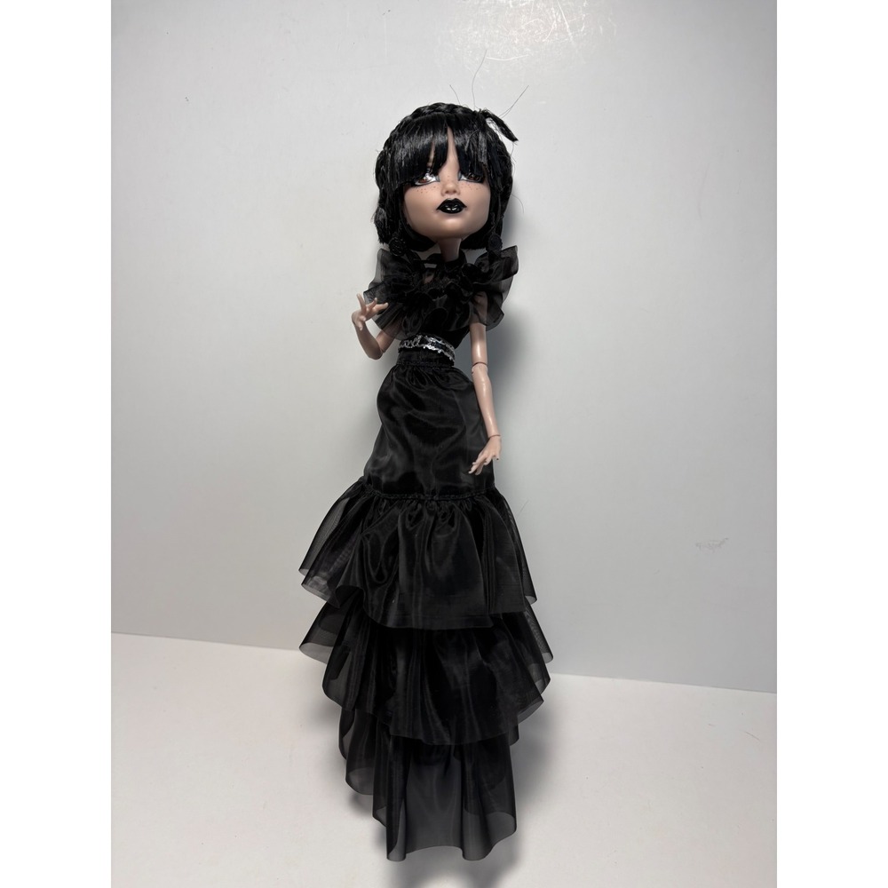 Mattel Monster High Wednesday Addams Rave'N Dance Gown Fashion Doll Black Goth